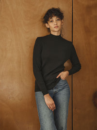 pull Camille noir en maille