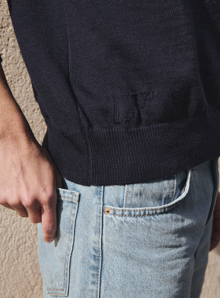 pull aglaé bleu marine pull femme style casual chic