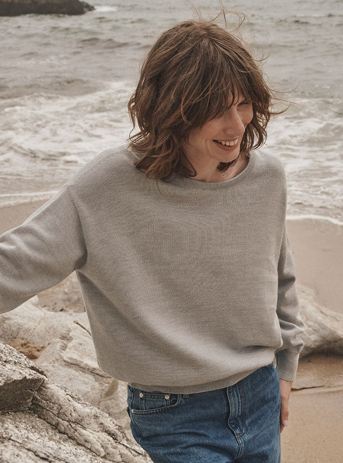 pull agathe gris souris esprit minimal premium