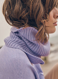 col Anaïs violet clair en maille