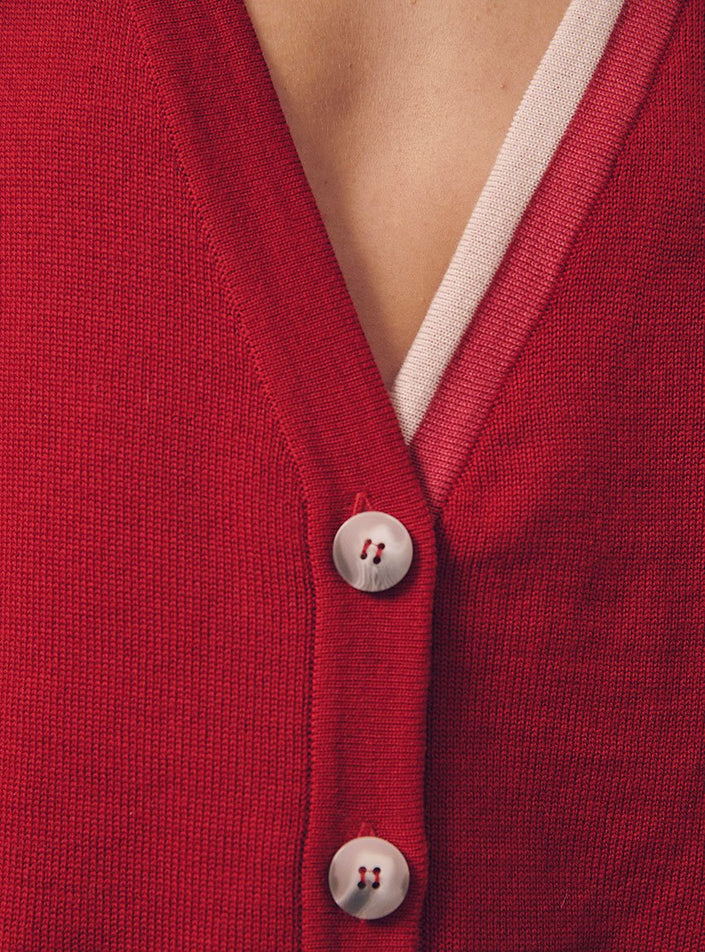 Gilet Annabelle focus matière lafrancaise