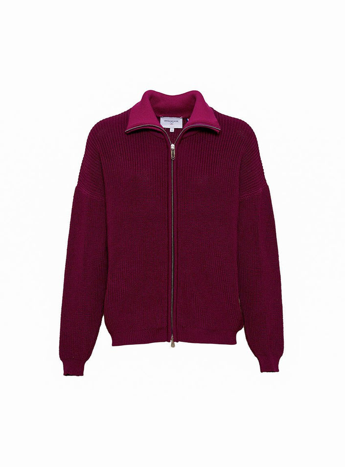 Veste Aurore violet nuit vue en studio en extérieur
