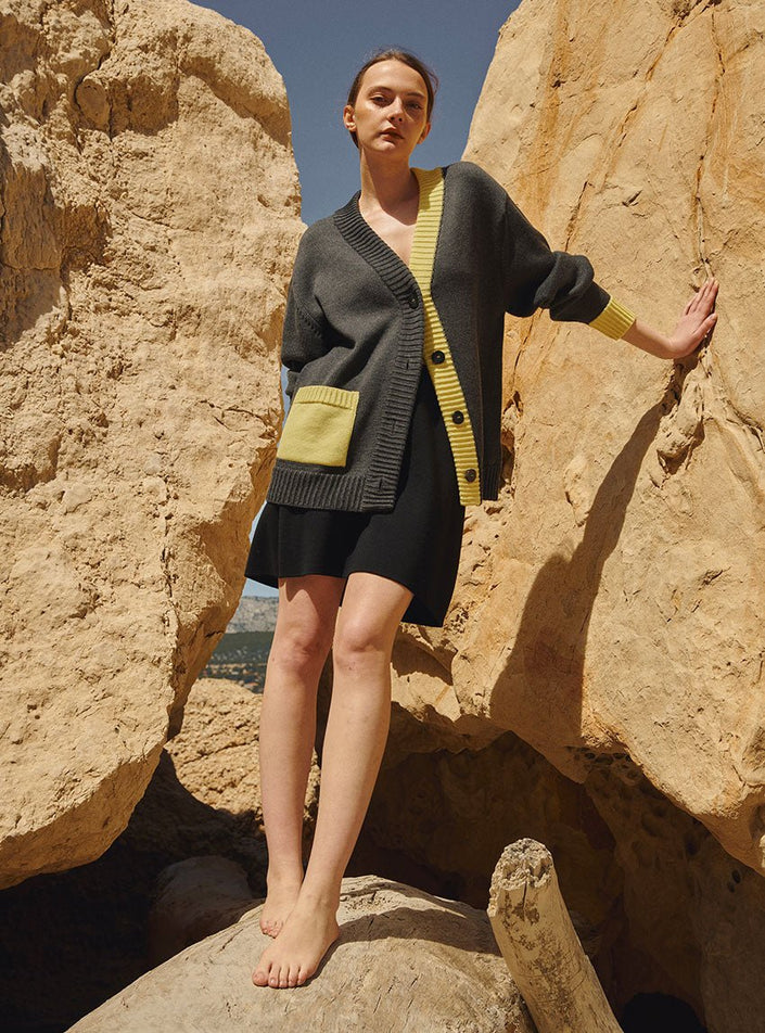 Gilet Albertine épais en laine mérinos