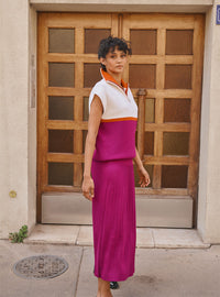 jupe fluide hiver jupe alexandra violet améthyste