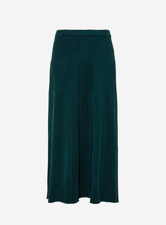 Jupe alexandra vert sombre vue studio