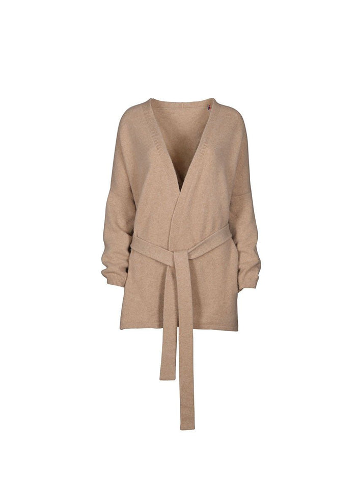 Gilet Axelle en laine recyclée beige