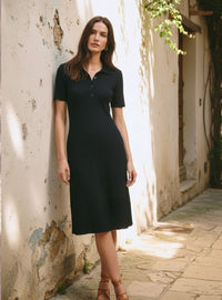 Robe bess noir robe femme coupe élégante