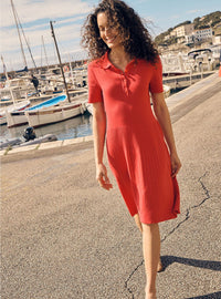 robe rouge chic intemporelle robe bess rouge doux