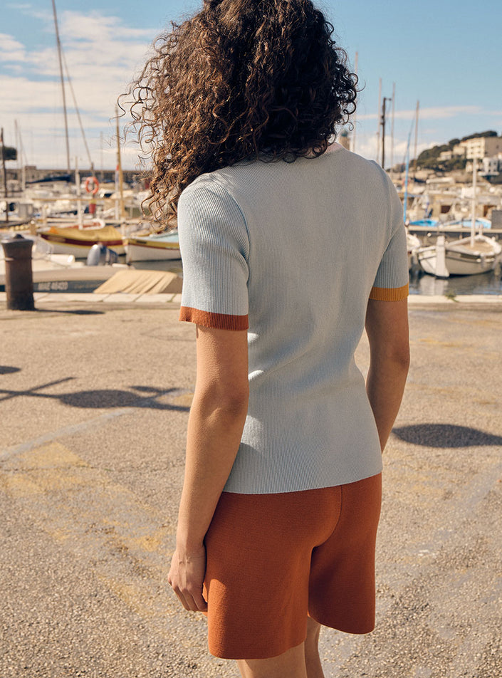 short bella marron terre de sienne silhouette moderne