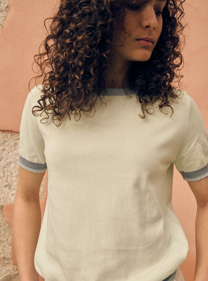 top bianca jaune luciole esprit estival chic