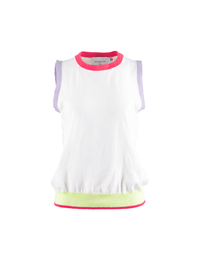 Top Bénédicte blanc naturel en maille