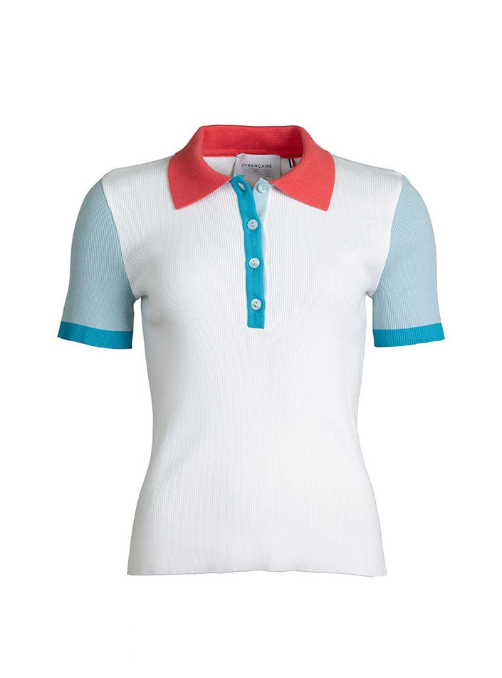 Polo Berthe blanc vue studio