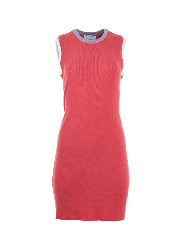 Robe Béatrice en coton rose pastèque