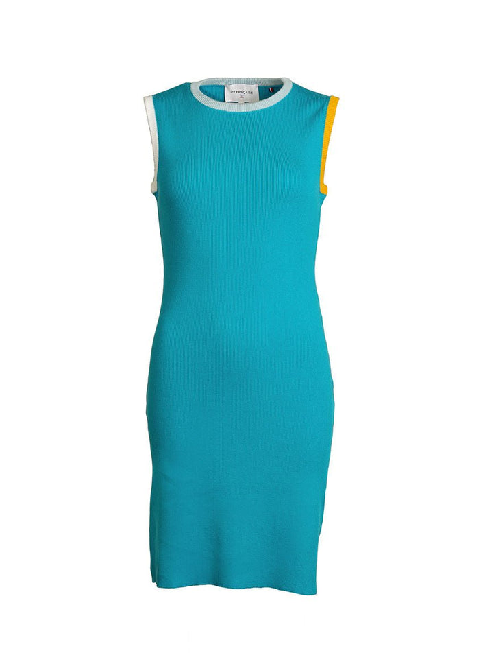 Robe Béatrice bleu lagon vue studio