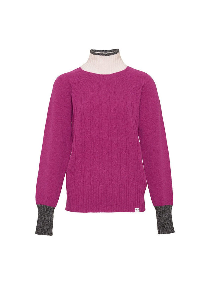 Pull Anna iC x LF rose violine vue studio