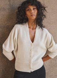gilet Carole blanc crème femme