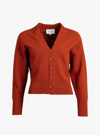 Gilet Carole marron noisette vue studio