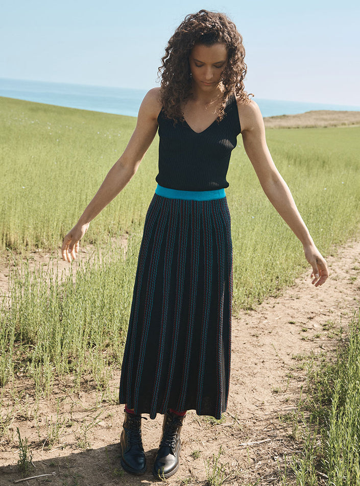 jupe coline noir look urbain chic
