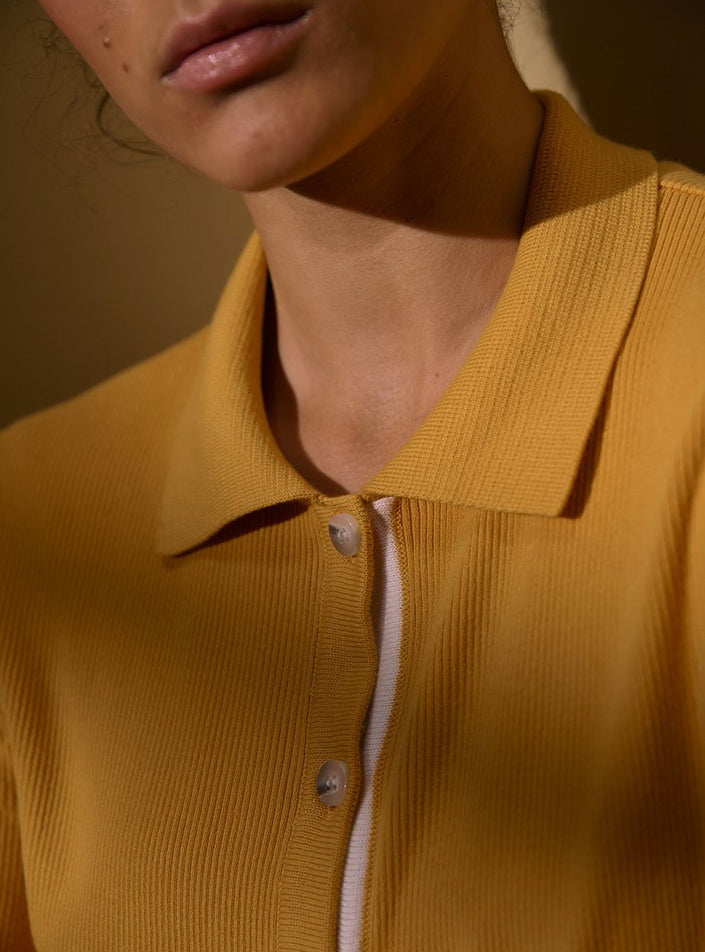 cardigan dominique safran esprit chic solaire