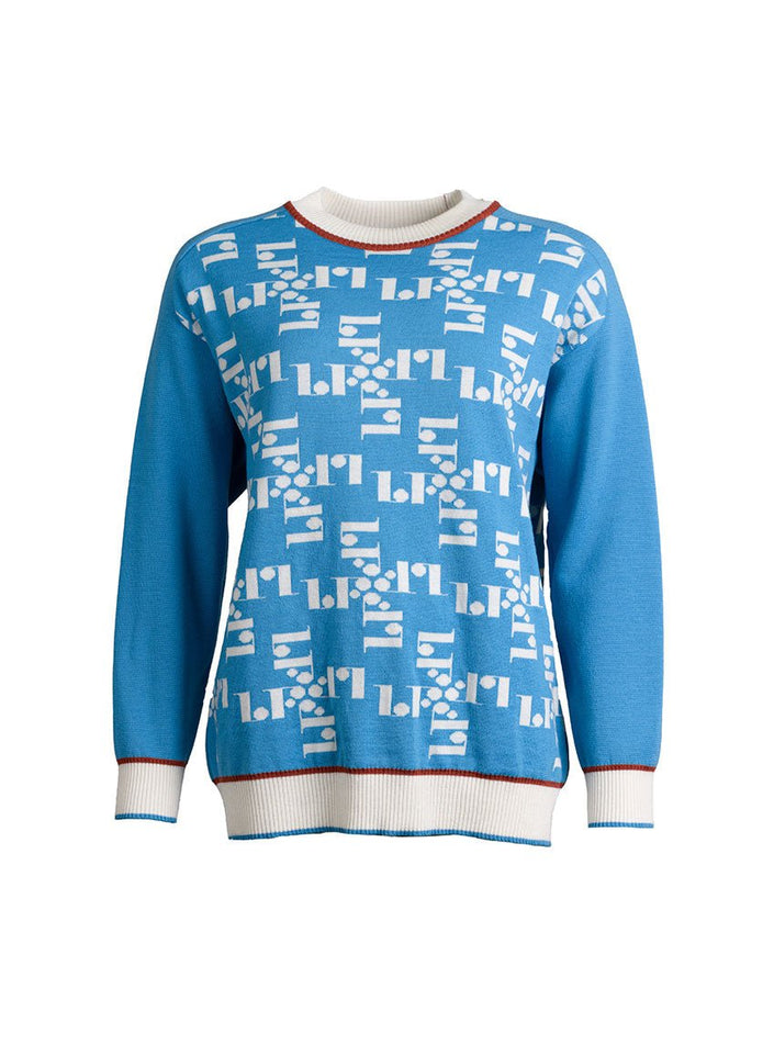 Pull Daphné bleu curaçao vue studio