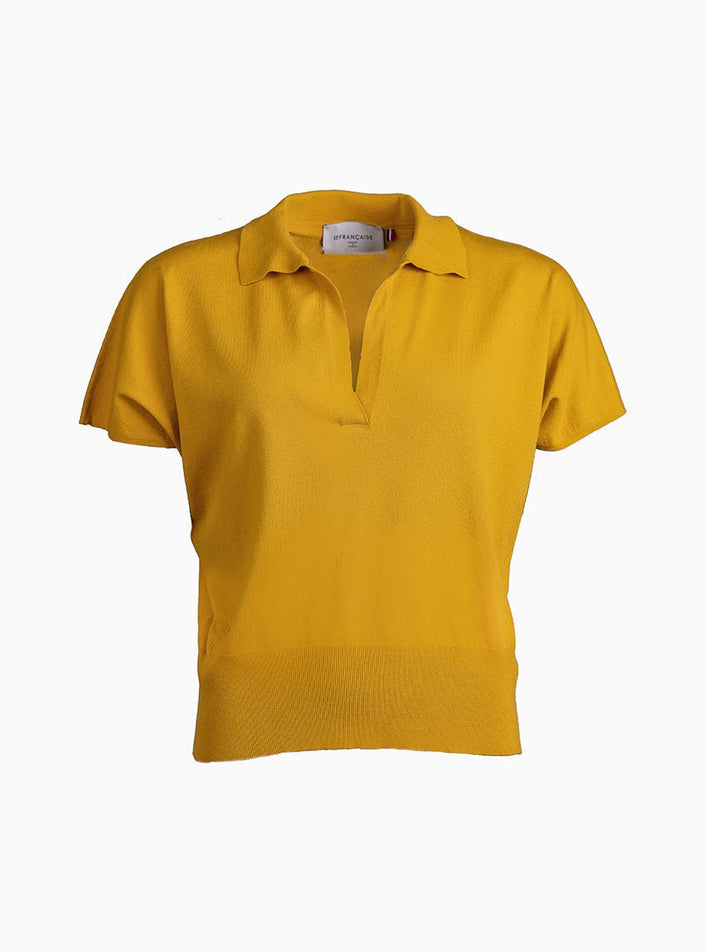 Polo Delphine jaune d'or vue studio