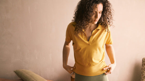 bannière polo delphine jaune d'or