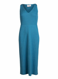 robe diana bleu bermudes en maille tricotée élégante