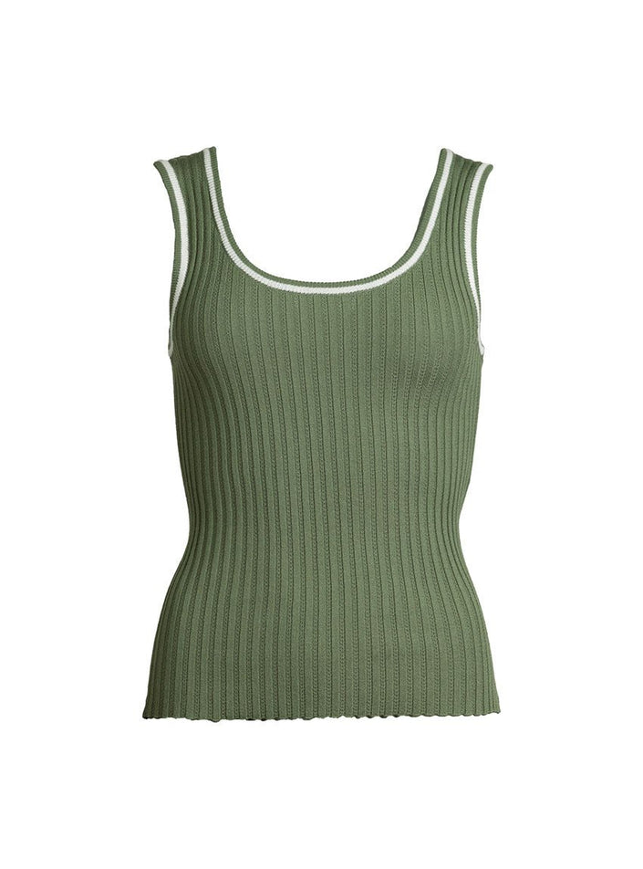 Top Dalia vert kaki vue studio