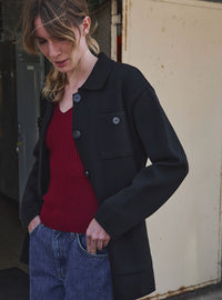 Veste Ella noire femme élégante