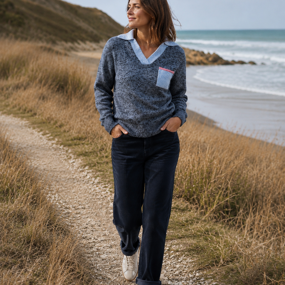 pull eglantine en laine merinos