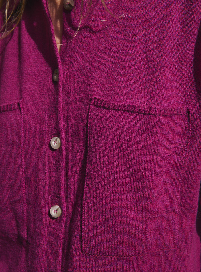 chemise eleonore violet digital chemise femme violet digital silhouette fluide