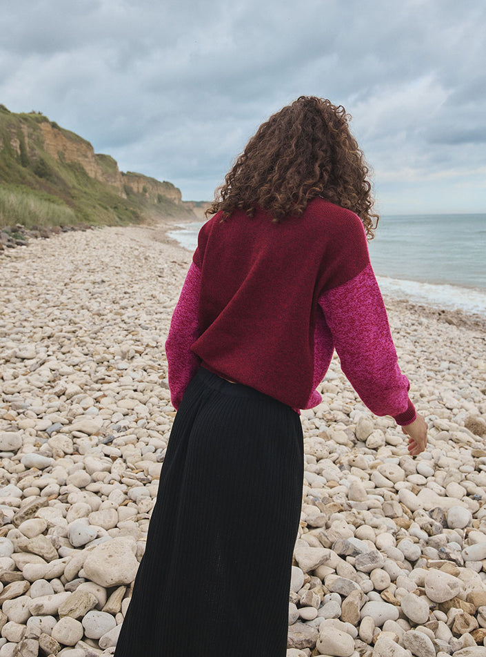 jupe edwige noir jupe tricotée élégante