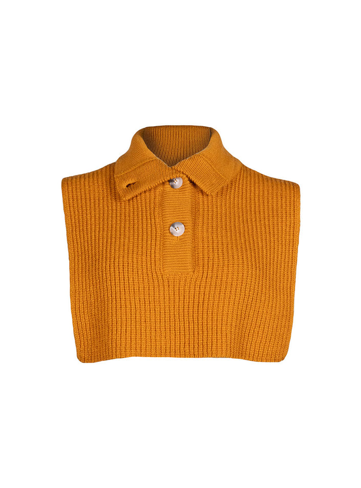 plastron esther jaune d'or vue studio