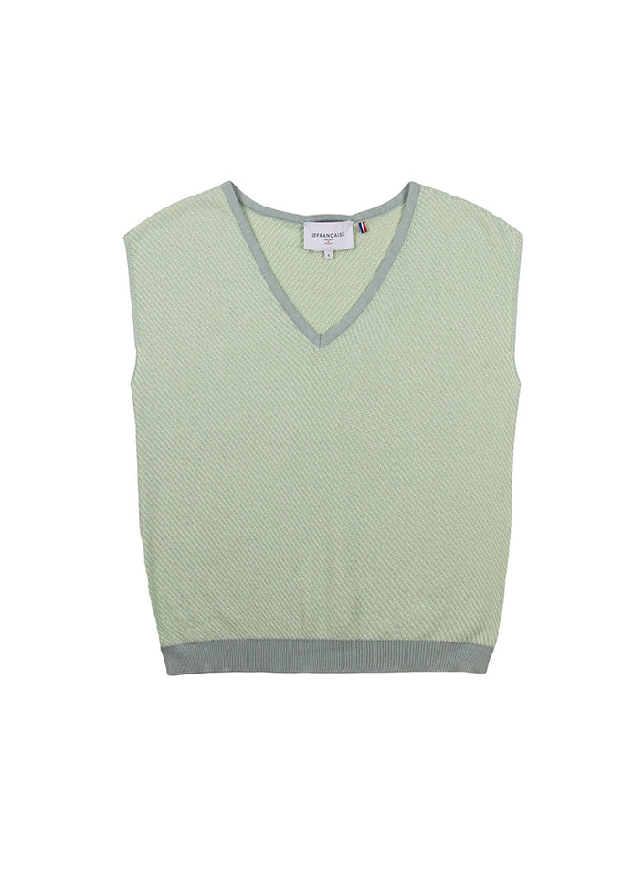 pull floriane vert matcha vue studio