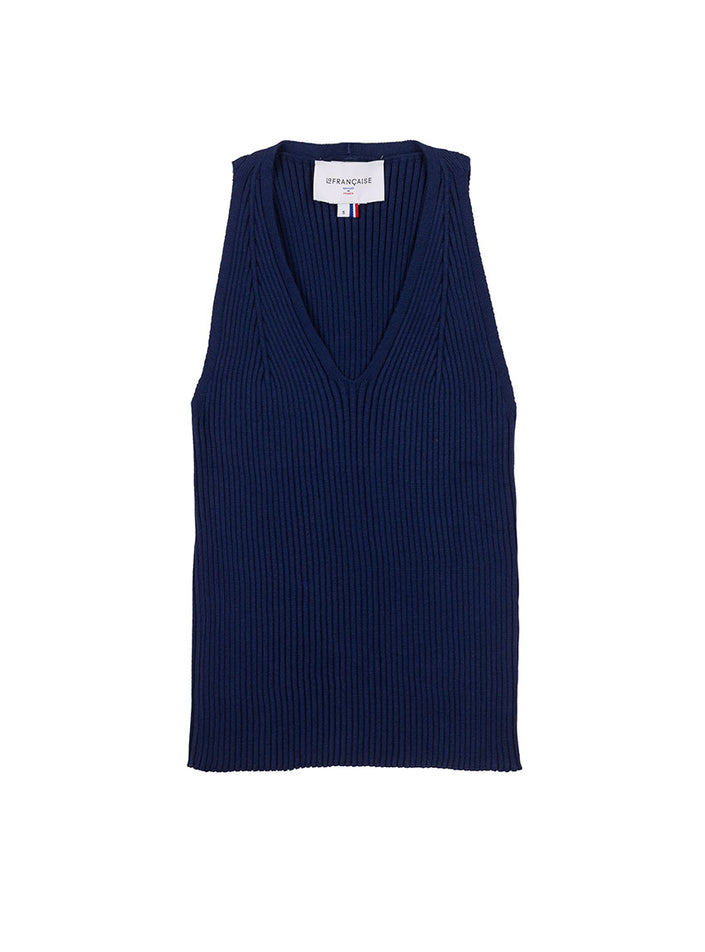 top francine bleu marine vue studio