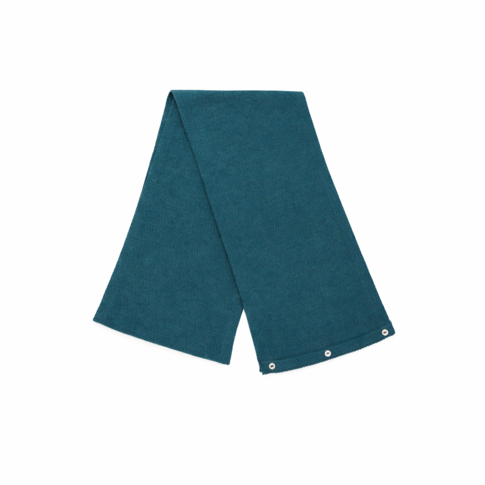 Écharpe amélie bleu paon vue studio